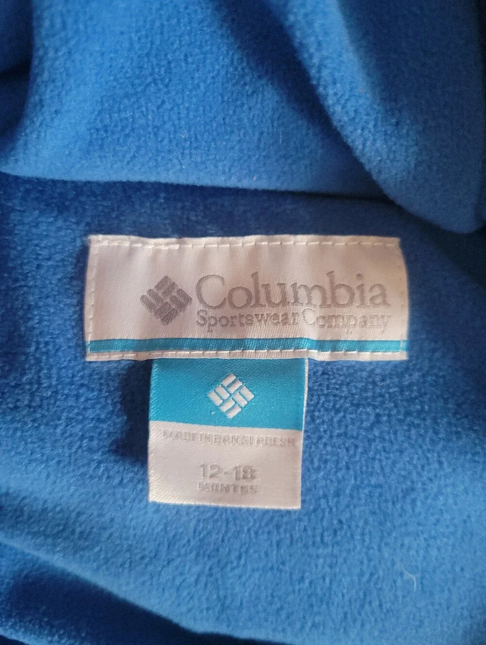 Columbia Baby 12-18M Snowsuit Bunting Puffer Fleece Lined Hooded Mountain Print